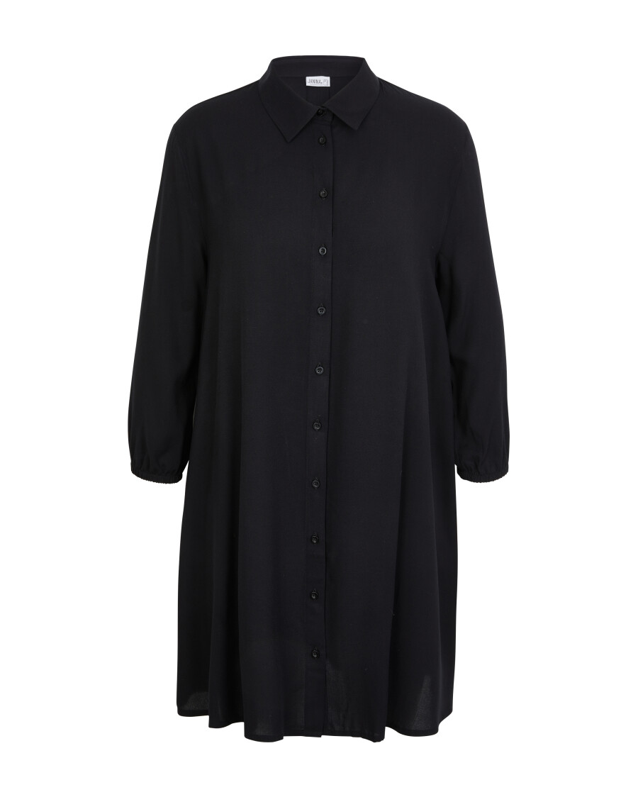 Schwarze Longbluse