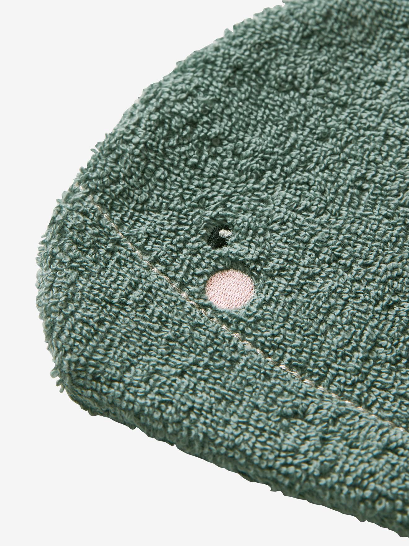 Vertbaudet 2er-Set Baby Waschhandschuhe OZEAN Oeko Tex - salbeigrün