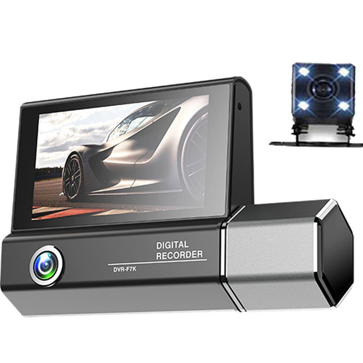 Yoyaxi Umfassende Videoaufnahme mit Front- und Innenansichten Dashcam (HD-Nachtsicht und Schleifenaufnahme für kontinuierliche Überwachung)