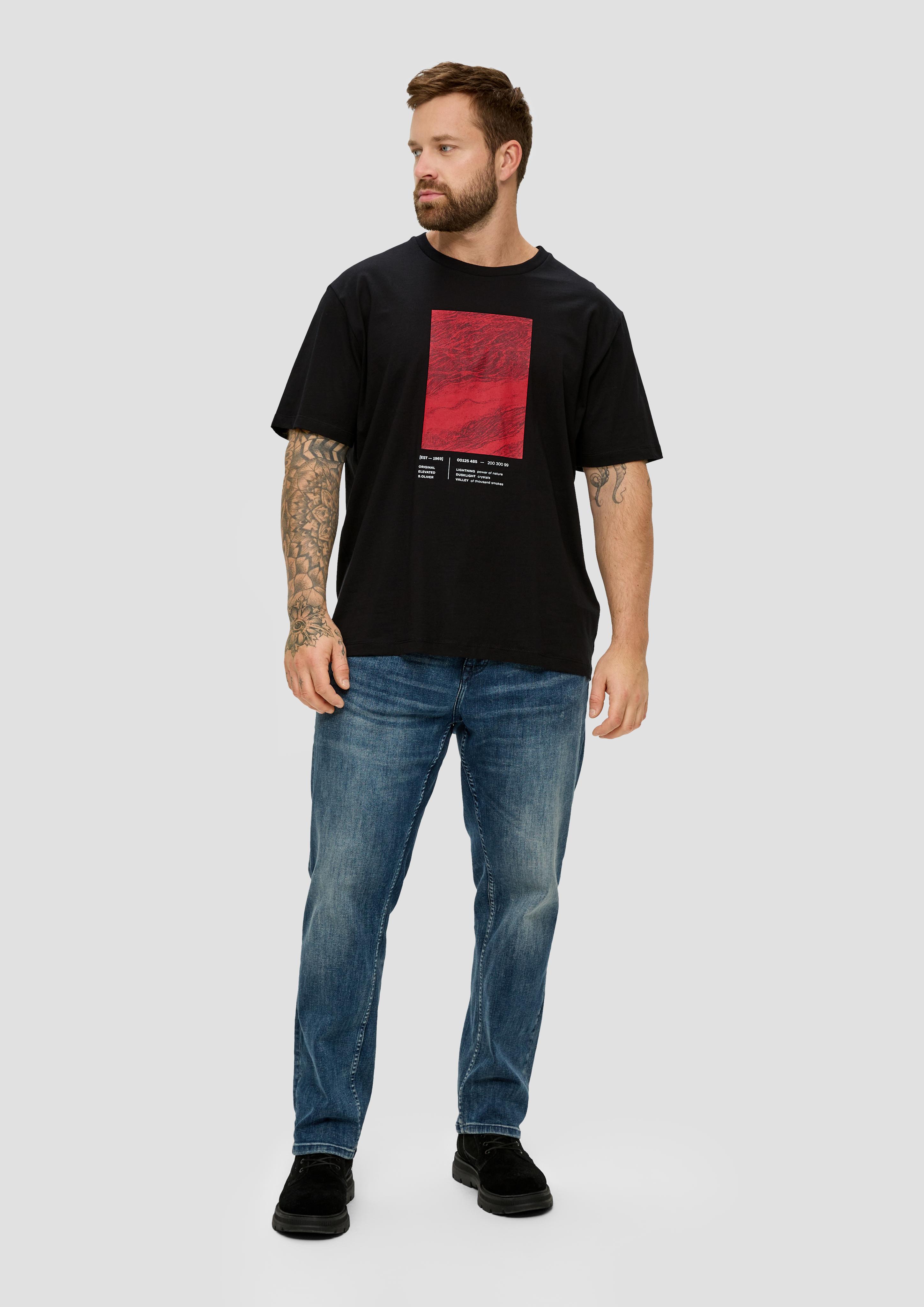T-Shirt mit Frontprint  2143249-99D1