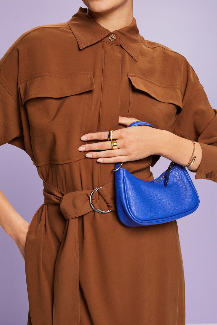 Oversize-Hemdblusenkleid in Midilänge