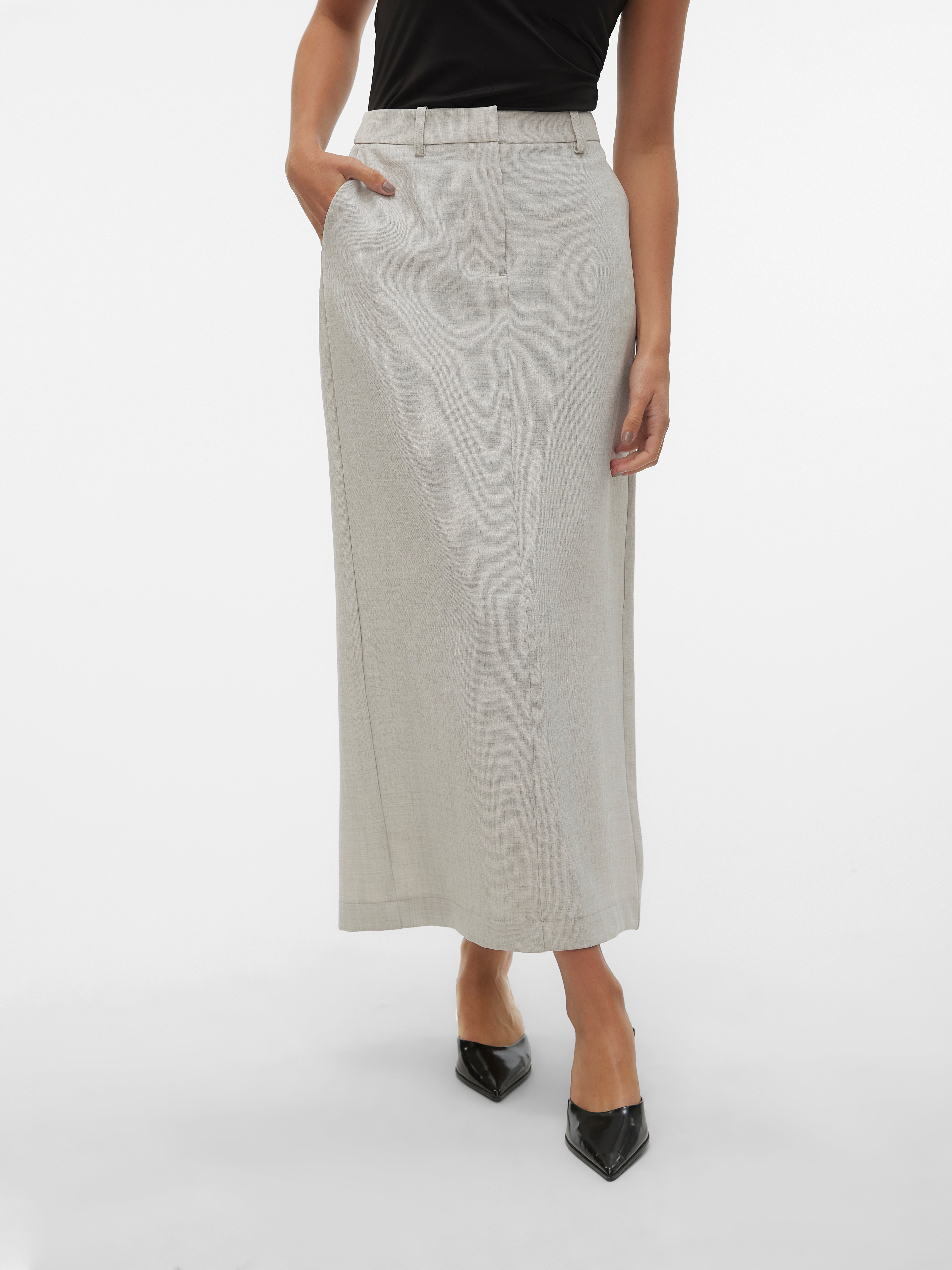 VMCASSIDY Hohe Taille Langer Rock