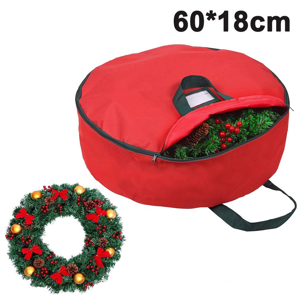 Lubgitsr Aufbewahrungstasche Aufbewahrungstasche für Kränze 60×18cm, für Weihnachtsdekoration (1-tlg)
