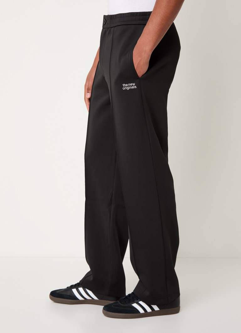 The New Originals Workman straight fit track pants with logo embroidery and side pockets
