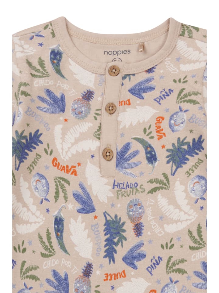 Noppies Strampler Offida in Fruit pattern Sand/Nude günstig kaufen