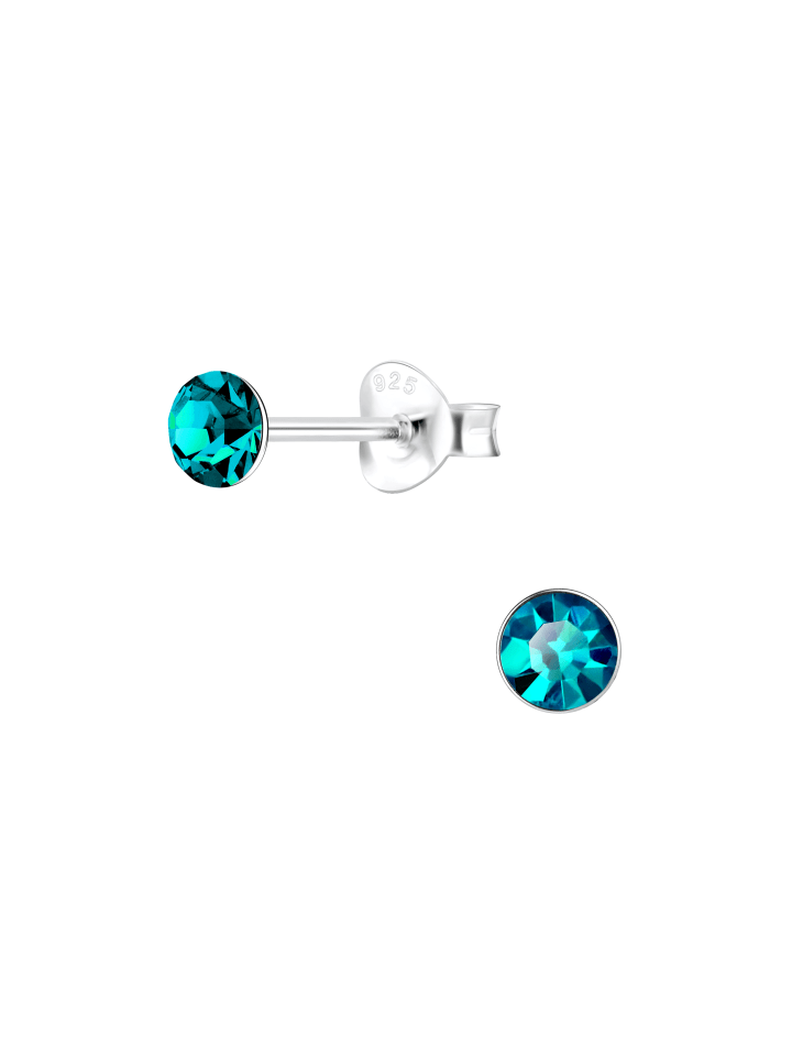 Alexander York Ohrringe, Ohrstecker-Set KRISTALL 4 mm in 925 Sterling Silber, 8-tlg. günstig kaufen onesize