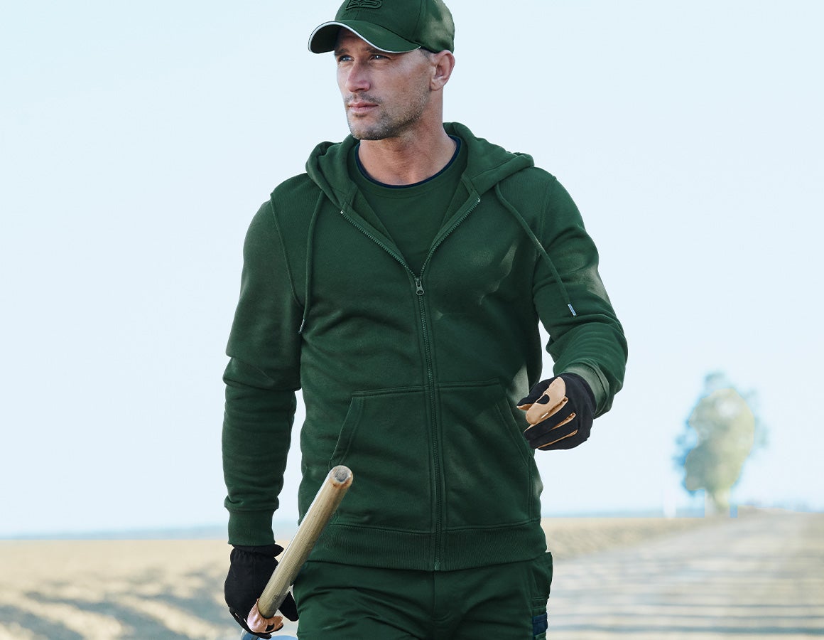 e.s. Hoody-Sweatjacke poly cotton
