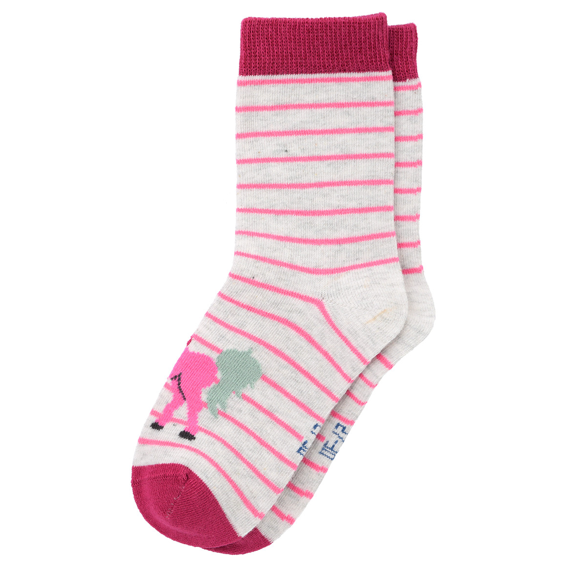 3 Paar Mädchen Socken mit Pferde-Motiv
