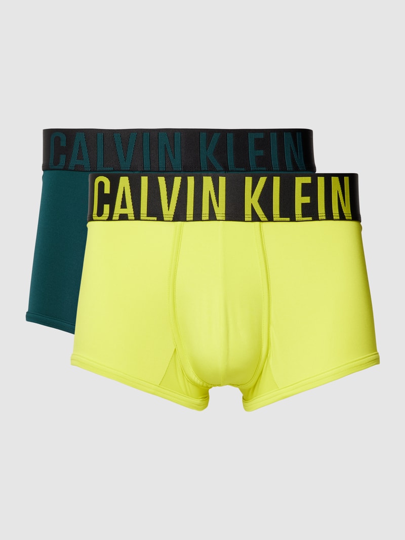 Trunks mit elastischem Logo-Bund im 2er-Pack in gelb