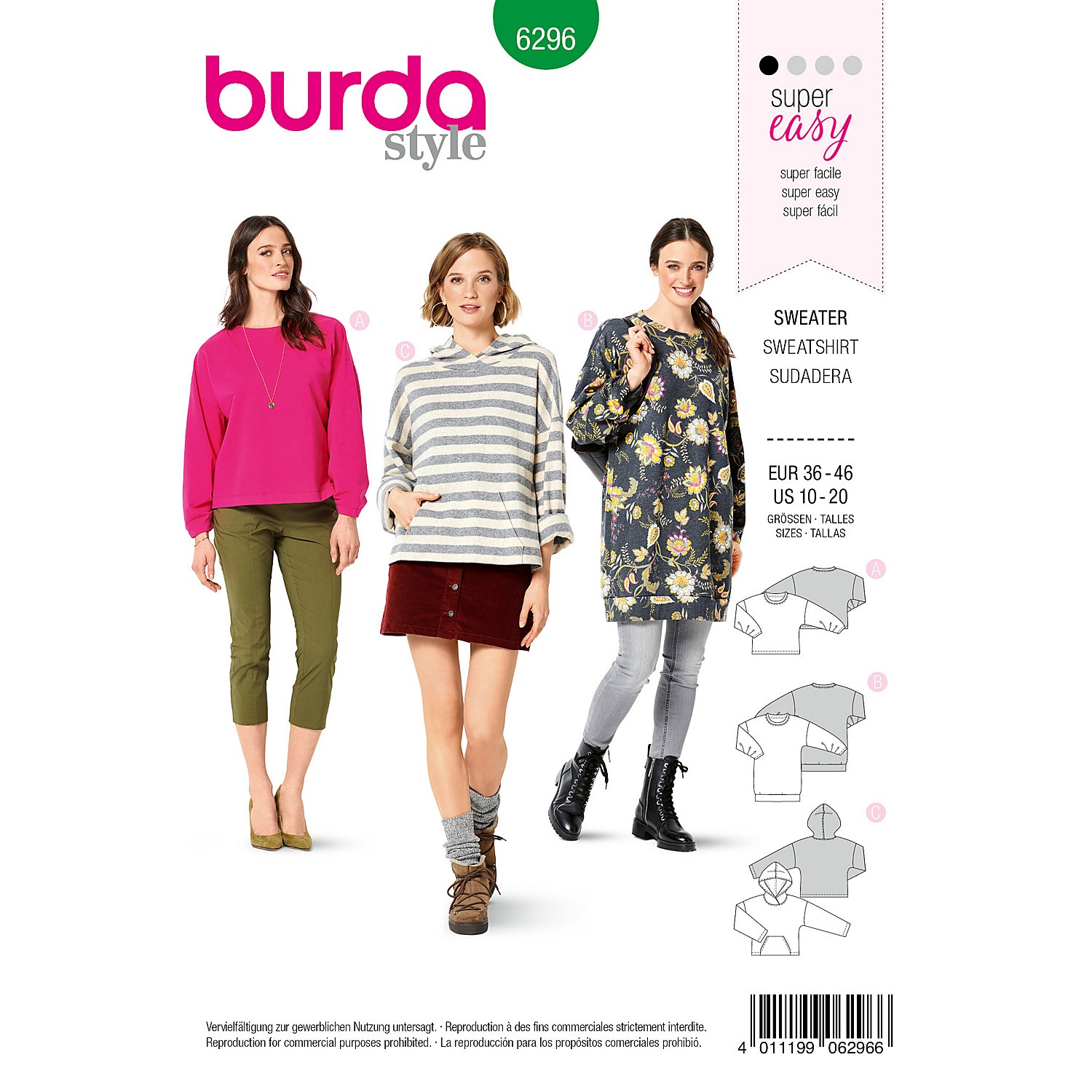 burda Schnitt 6296 