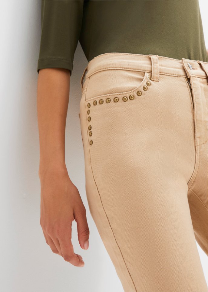 Stretch-Hose mit Nieten