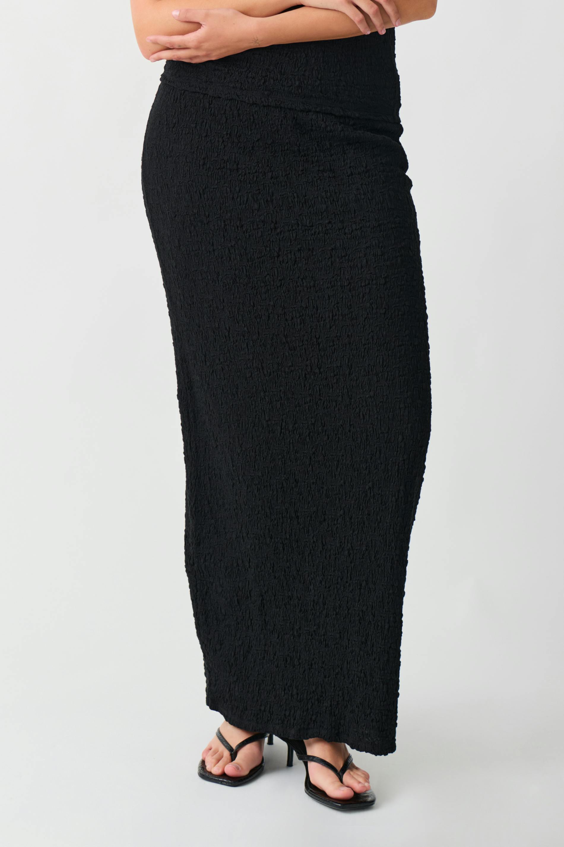 Structure maxi skirt