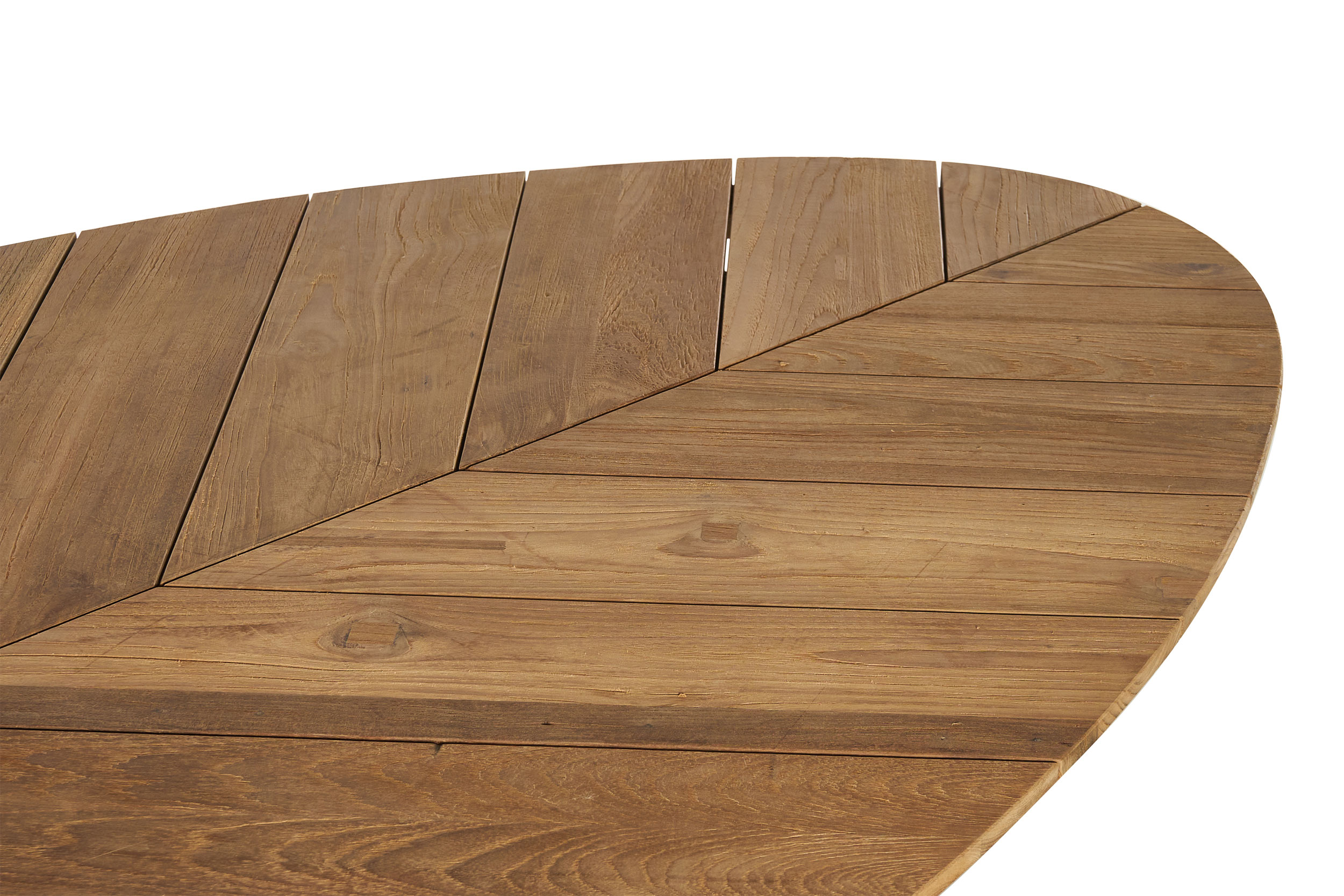 OUTDOORGartentisch Teak Oval X-Fuß