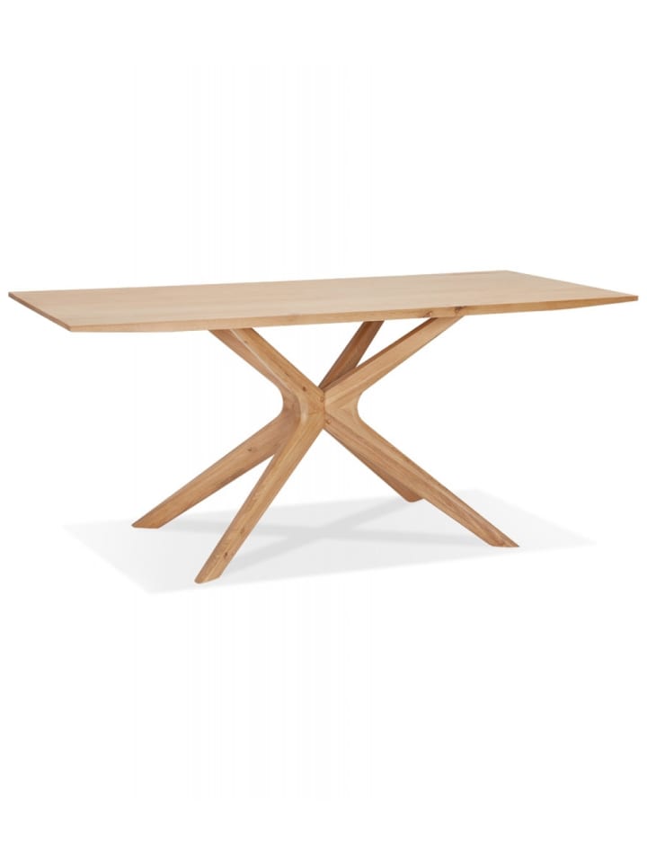 KADIMA DESIGN Esstisch MANITOU aus Massiver Eiche | Naturfarbe Beige günstig kaufen onesize