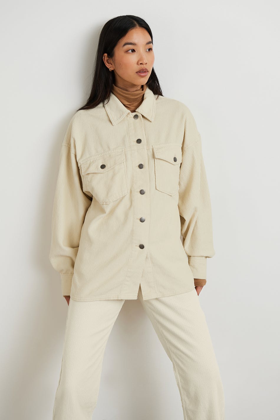 Mel cord shacket