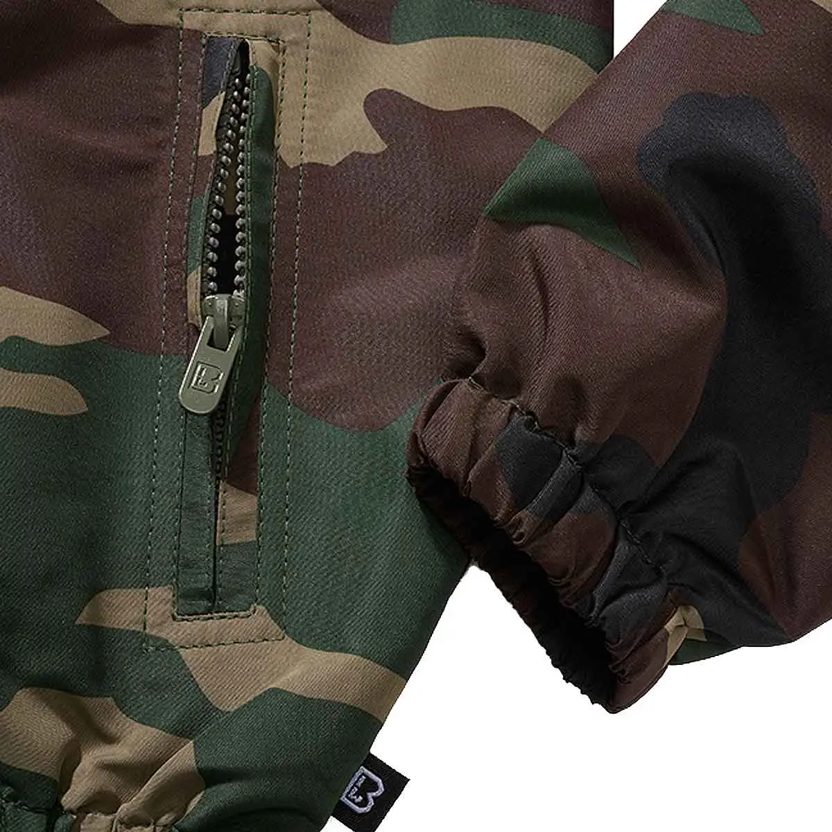 Kinder Sommer Windbreaker Frontzip woodland