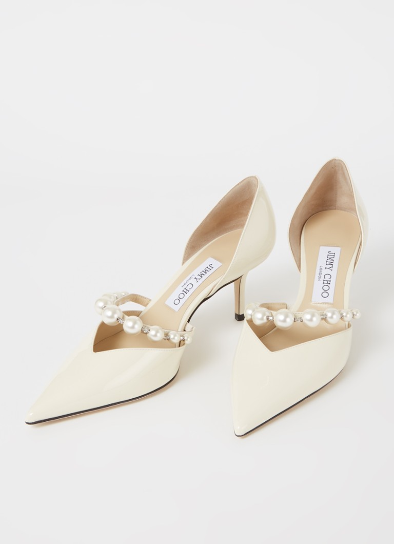 Jimmy Choo Aurelie pump in patent leather with crystal