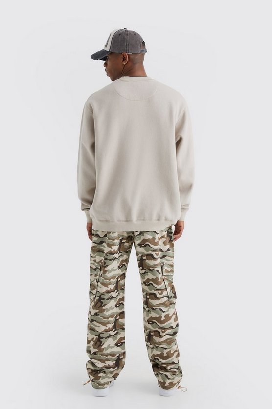 Lockere Camouflage Hose mit Cargo-Taschen