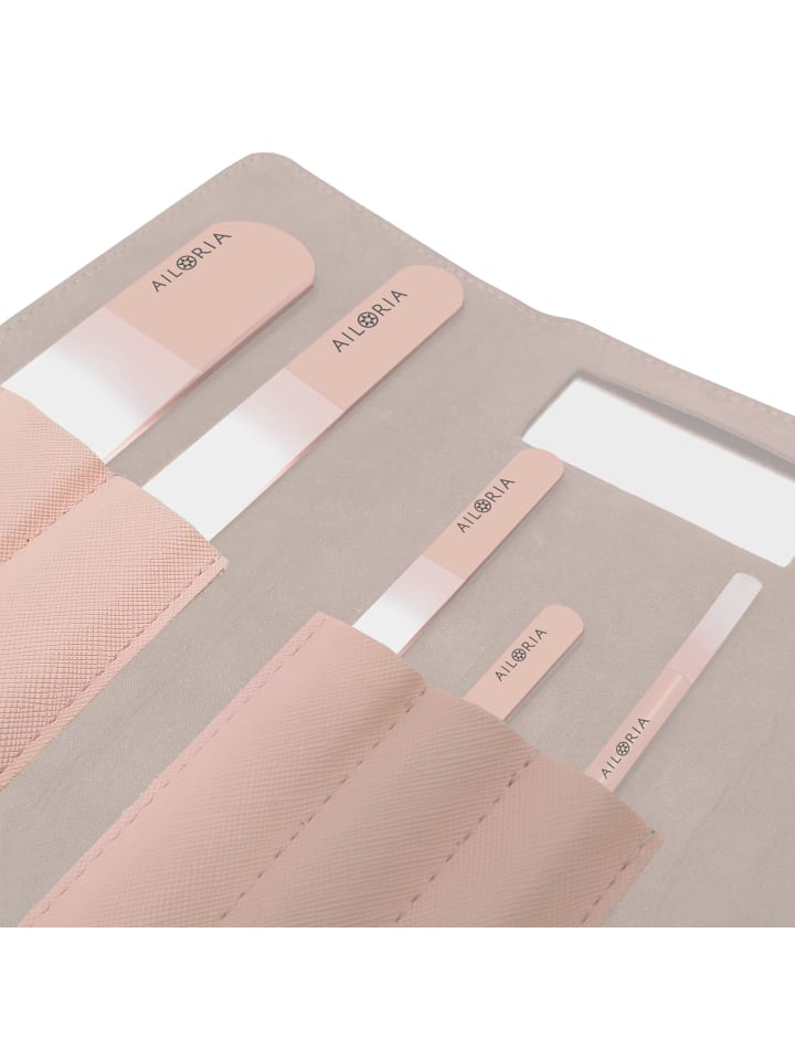 Ailoria CONTOUR LUXE Glas-Nagelfeilenset in orange günstig kaufen onesize