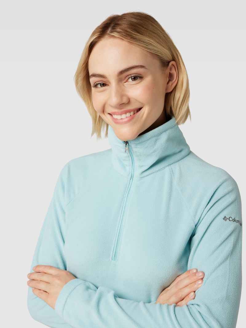 Sweatshirt aus Fleece mit Stehkragen Modell 'GLACIAL™ IV 1/2 ZIP' in aqua blau