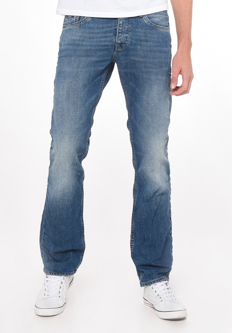 AMBRR  Jeans délavé coupe droite
