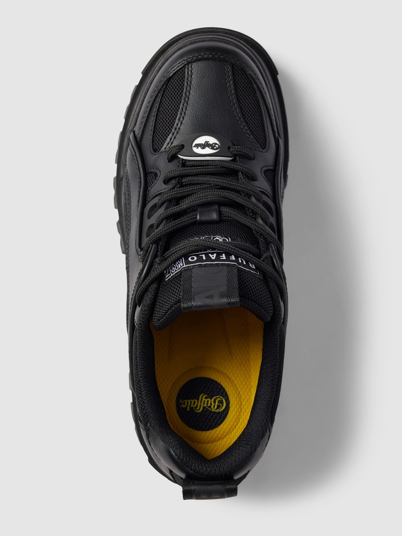 Sneaker mit Plateausohle Modell 'ASPHA' in schwarz