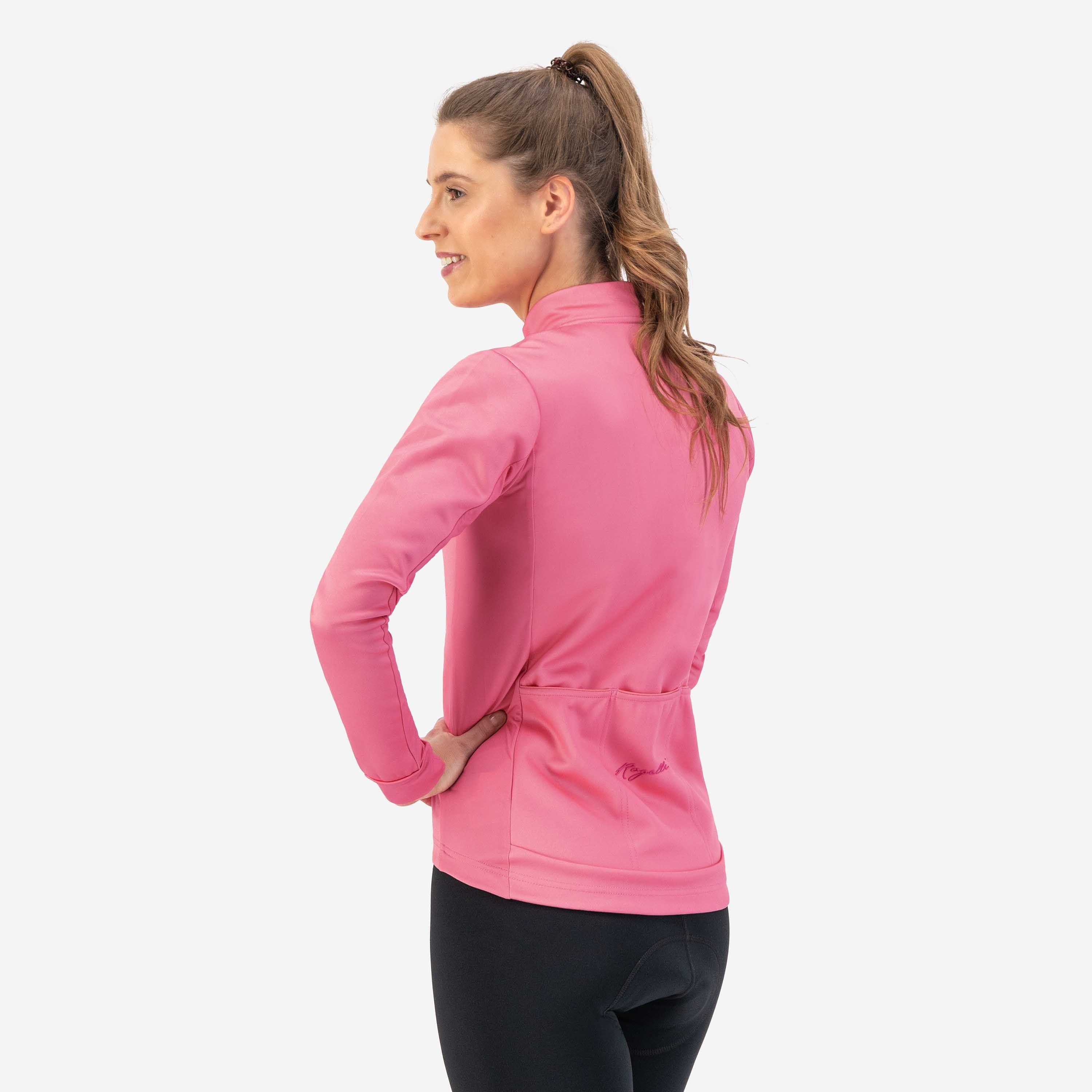 Rogelli Core Pink Damen Langarm-Radtrikot