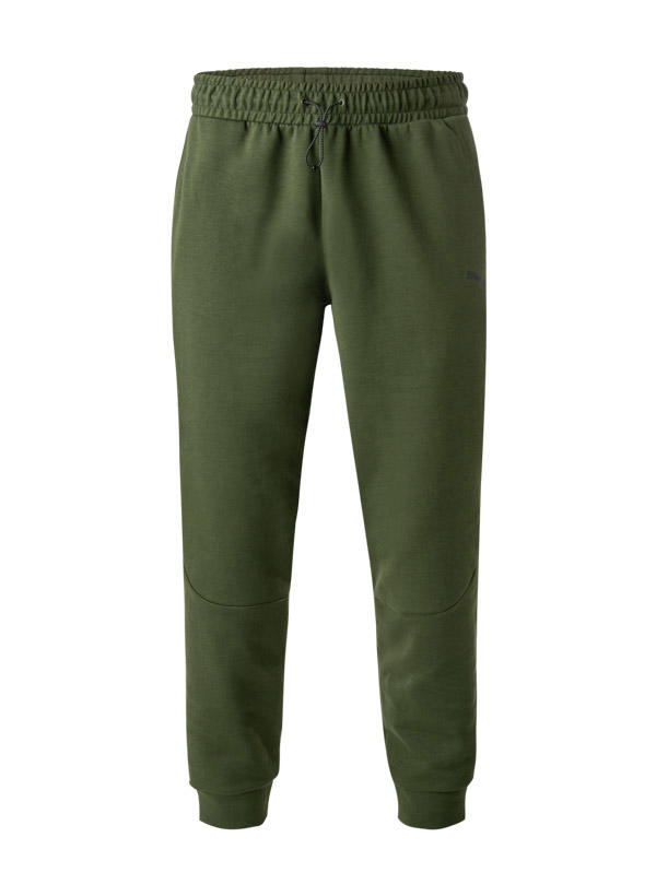 PUMA, Jogpants, Baumwolle, grün