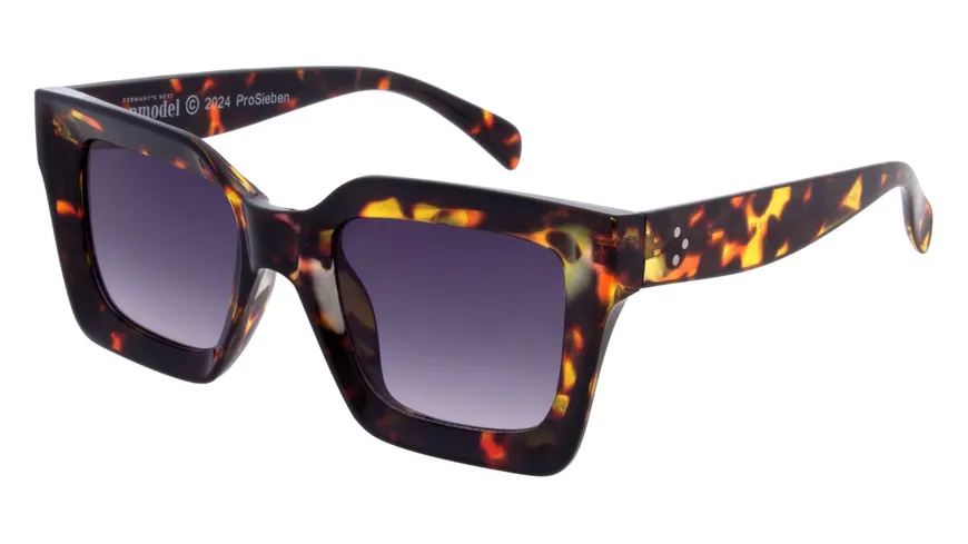 GNTM Sonnenbrille Kunststoff Demi Braun