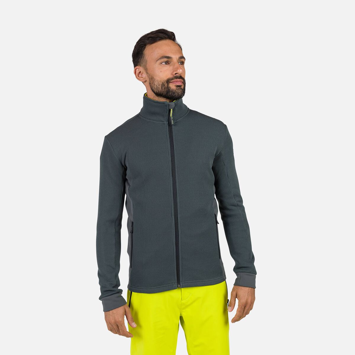Herrenfleecejacke mit durchgehendem Reißverschluss Cieloalto