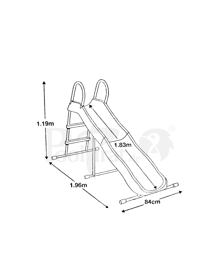 Intex Rutsche (196x84x119cm) in blau günstig kaufen onesize