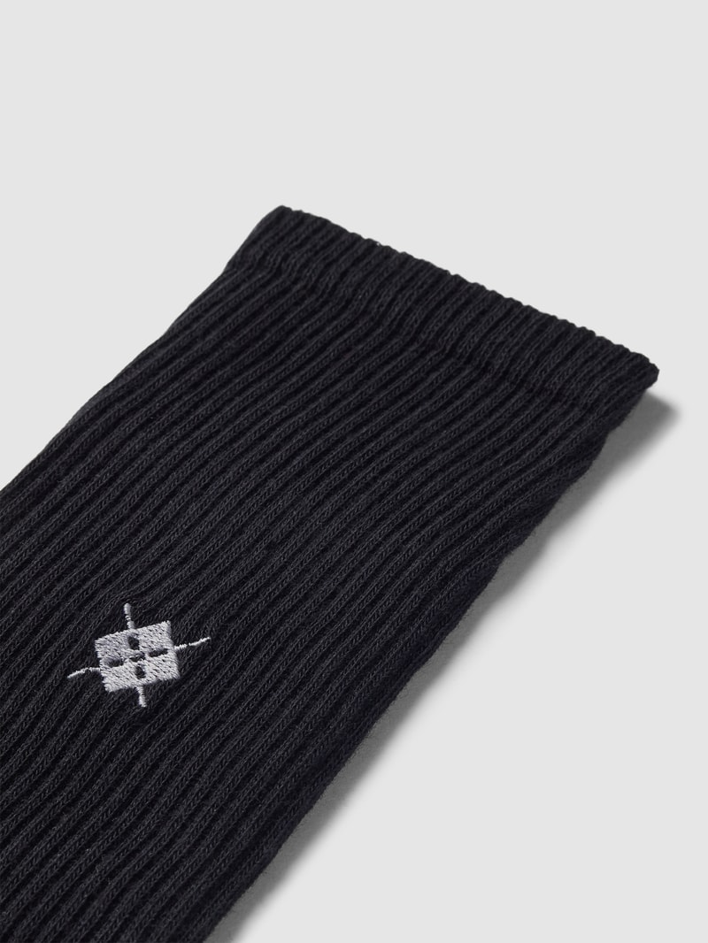 Socken mit Label-Details in schwarz