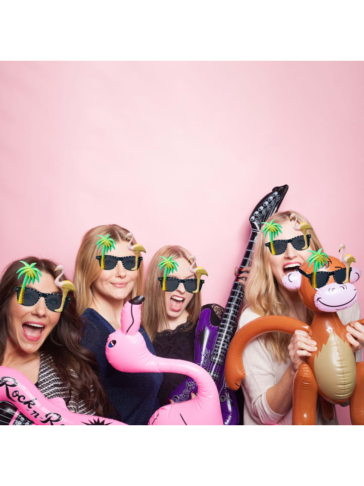 relaxdays 5 x Partybrille in Bunt günstig kaufen onesize