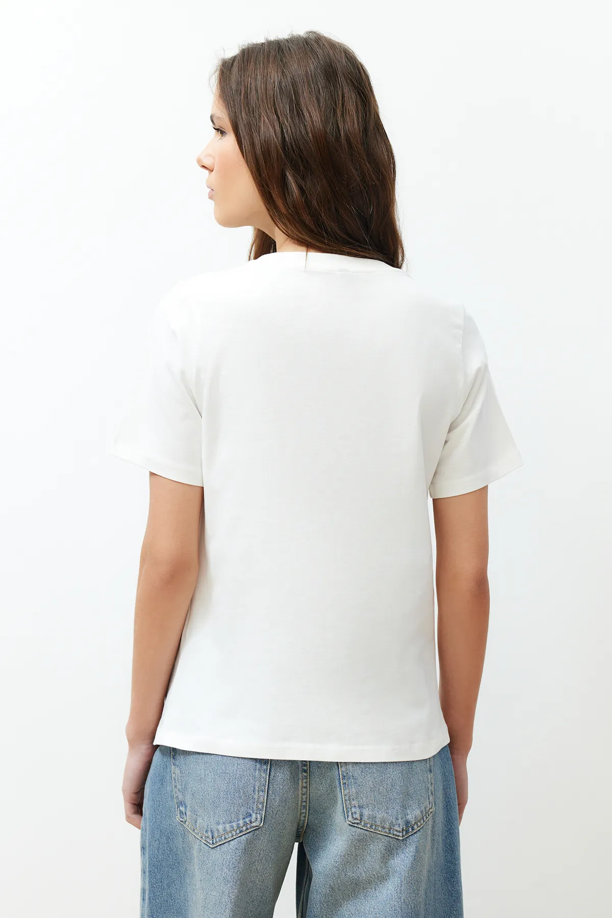 Trendyol Collection  Ecru-Strickbluse TWOSS24BZ00302