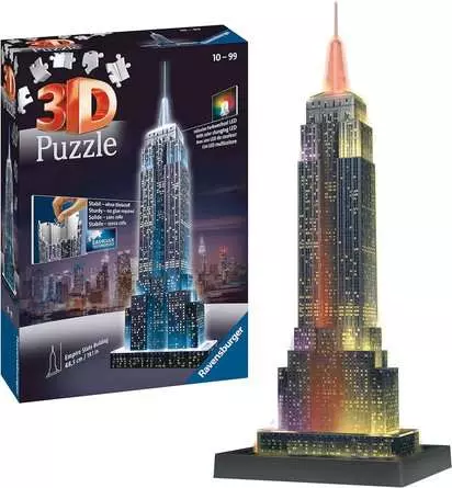Ravensburger Empire State Building bei Nacht