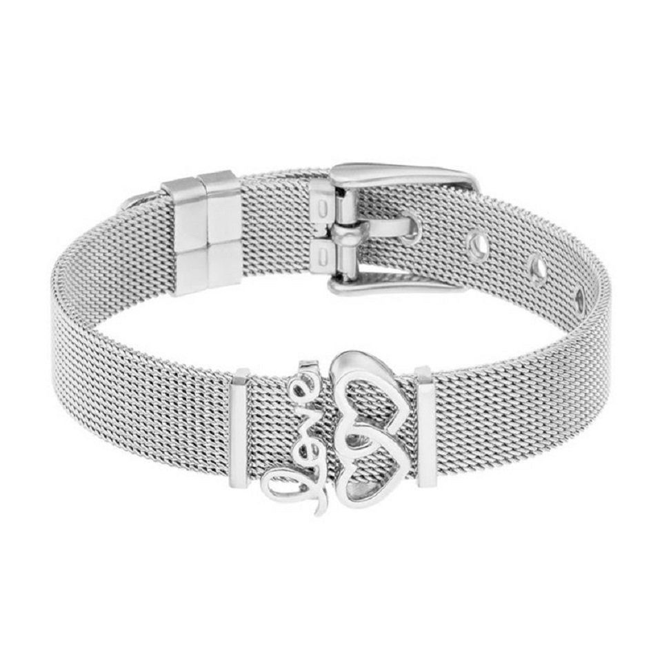 ENGELSINN Armband Mesharmband Love Silber (1-tlg)