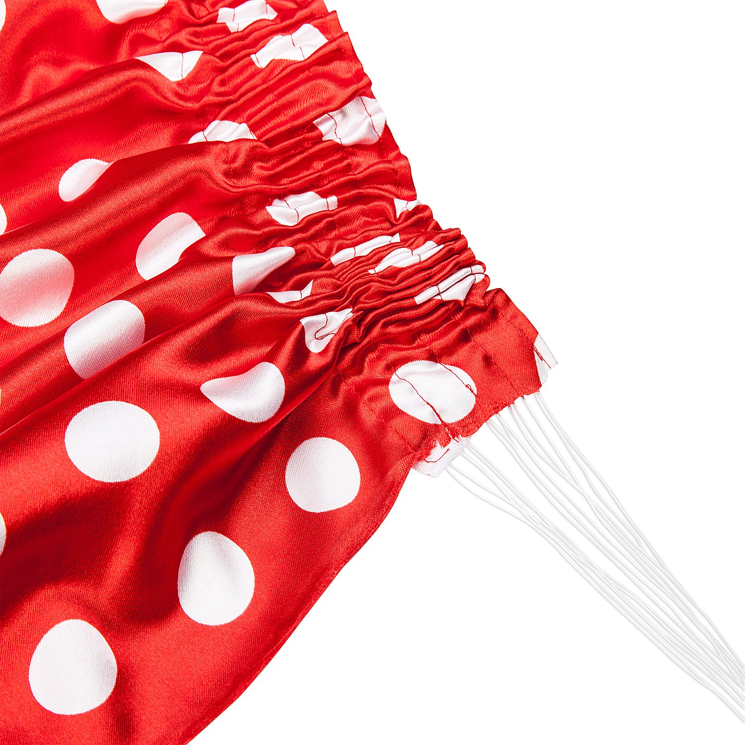 Elastisches Kräuselband, weiß, Breite: 5 cm,Länge: 3,5 m
