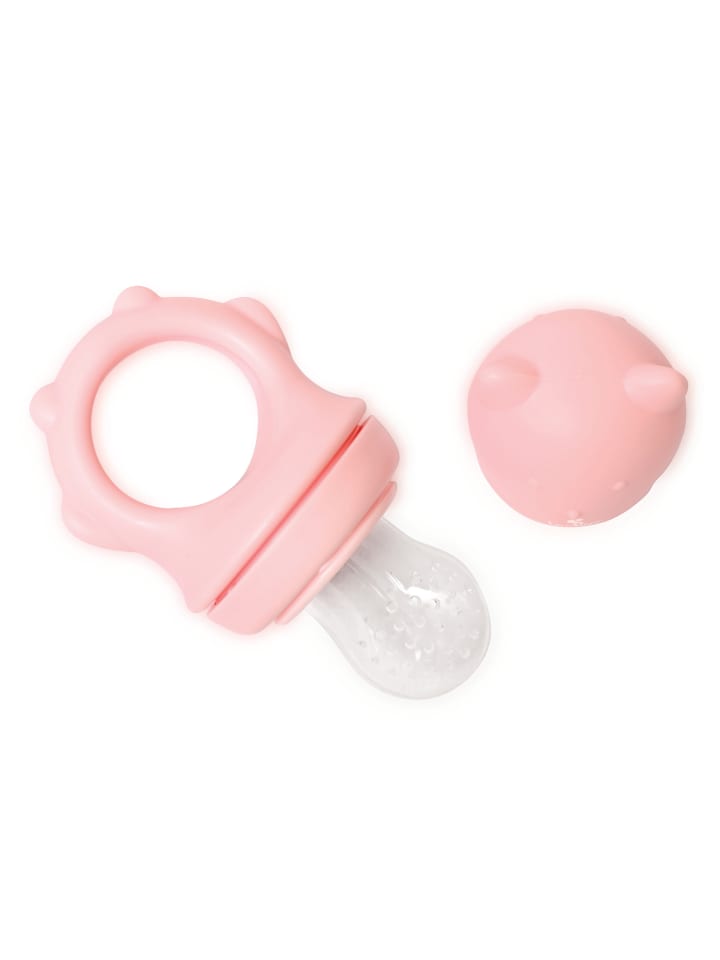 Lorelli Fruchtsauger 2 in 1 Beißring in rosa günstig kaufen onesize