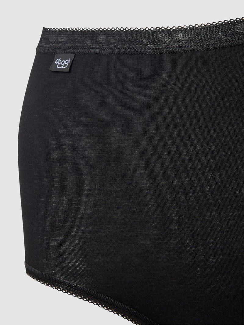 Pants mit Spitze im 4er-Pack in schwarz