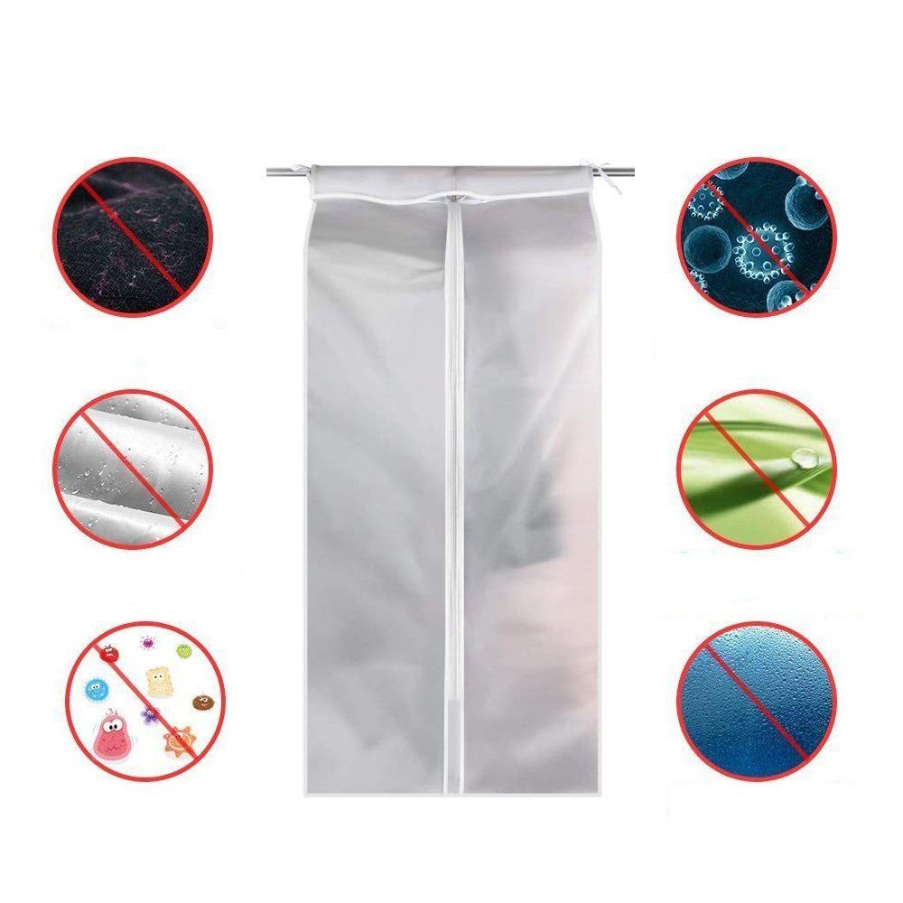 FeelGlad Kleiderschutzhülle Transparente Kleiderabdeckung
