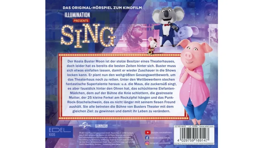 Hörspiel zum Kinofilm Sing