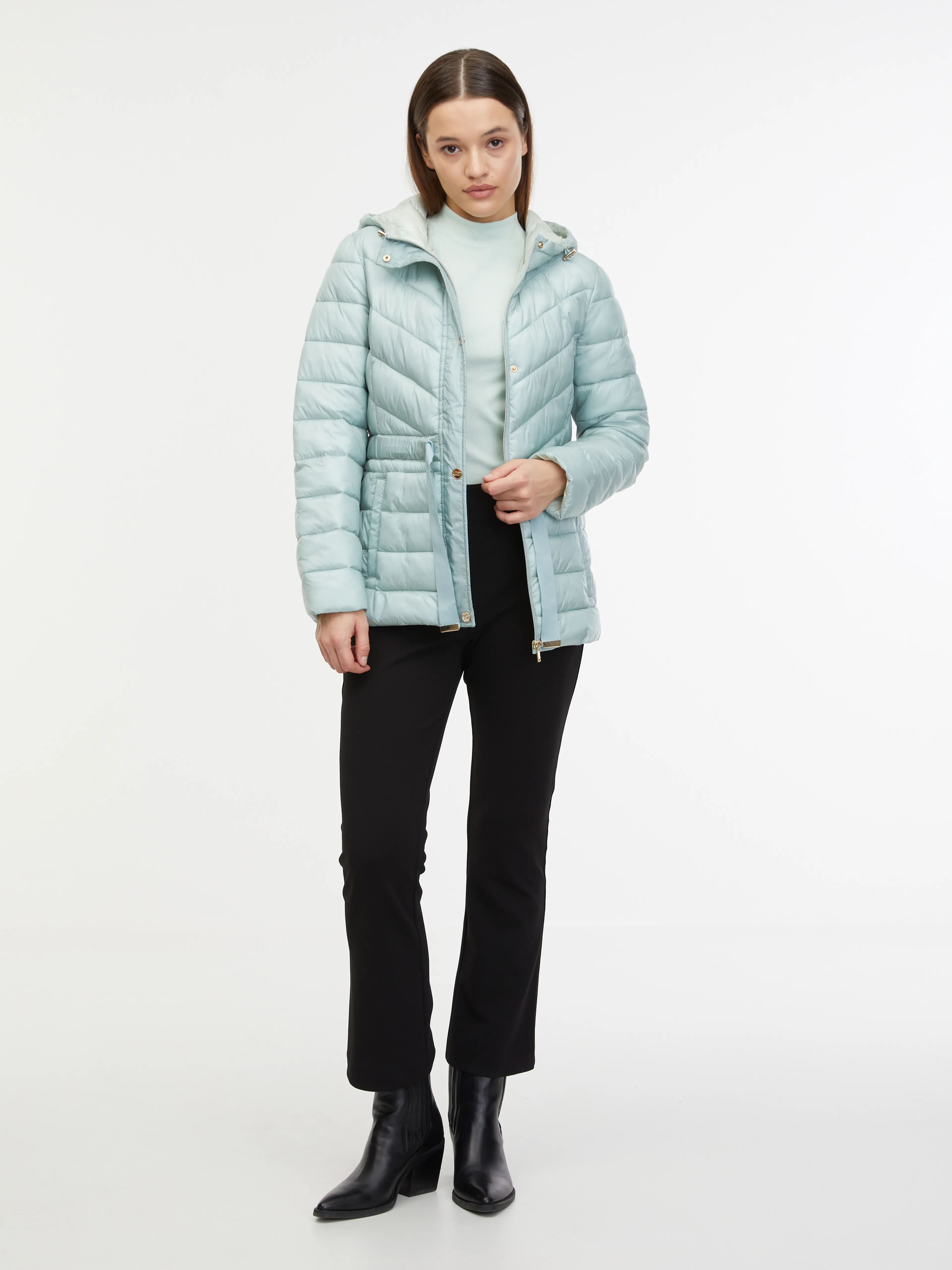 Grauer Damen-Winter-Steppmantel ORSAY