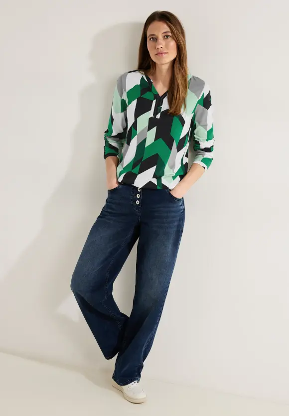 CECIL Langarmshirt mit Grafikprint