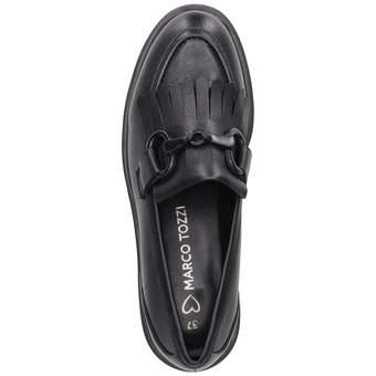 Marco Tozzi Slipper in schwarz