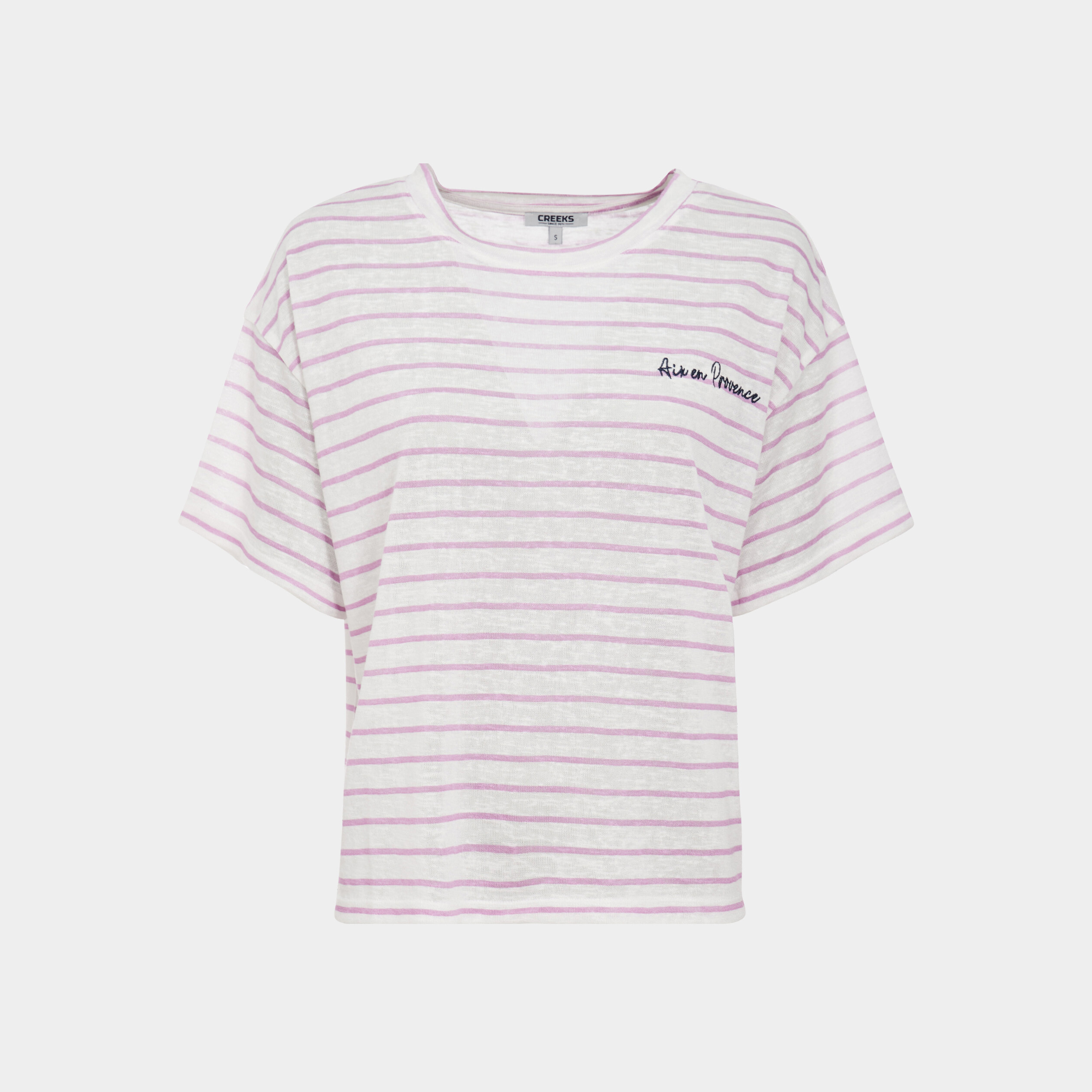 T-shirt manches courtes Creeks parme femme | La Halle