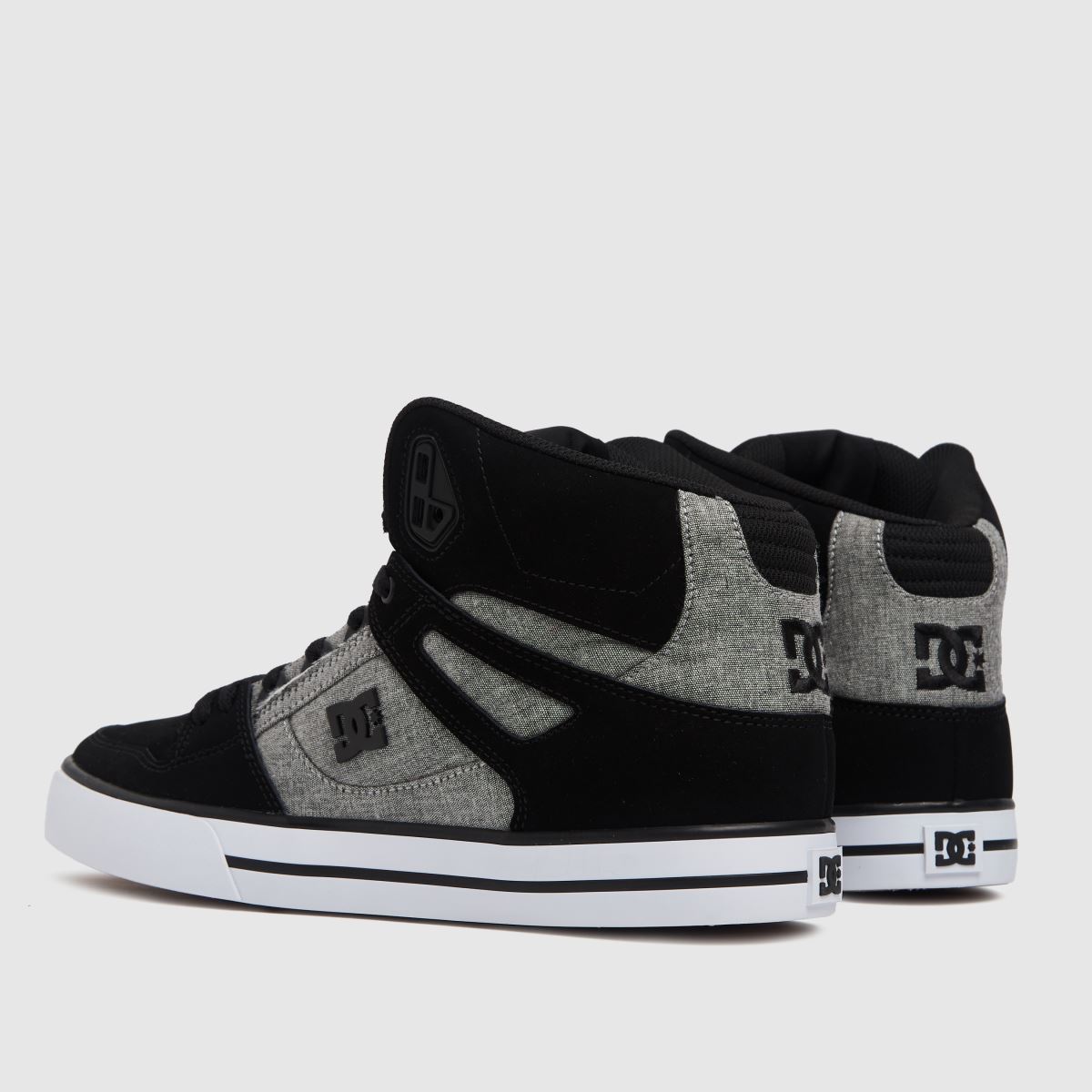DC Pure – Höga sneakers i svart och grått