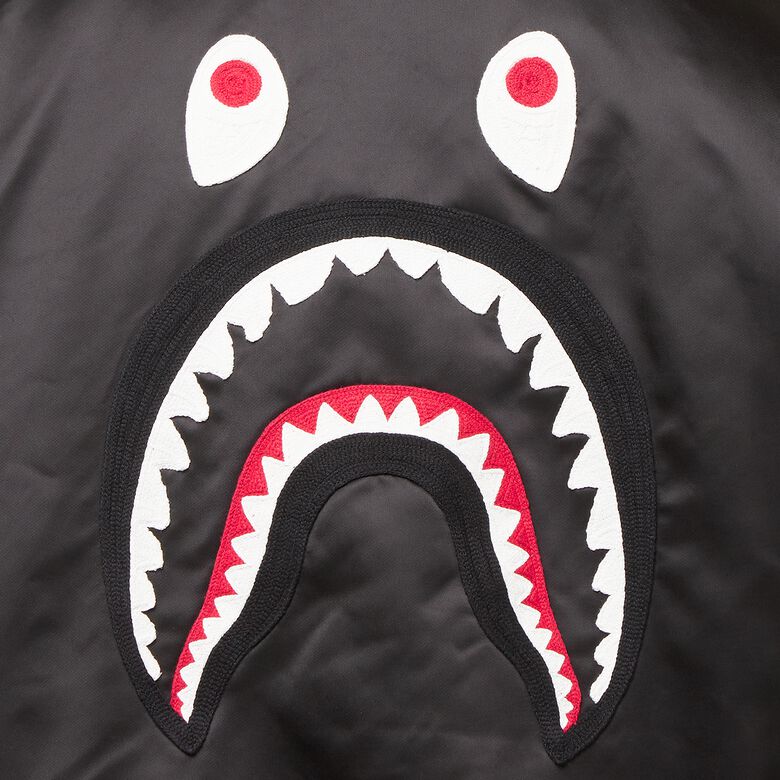 A Bathing Ape Shark MA-1 Black
