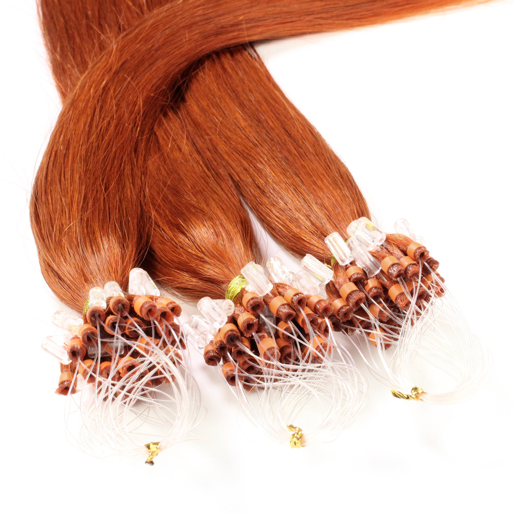 hair2heart Extensions à froid cheveux naturels #130 Rouge cuivré 0.5g extensions
