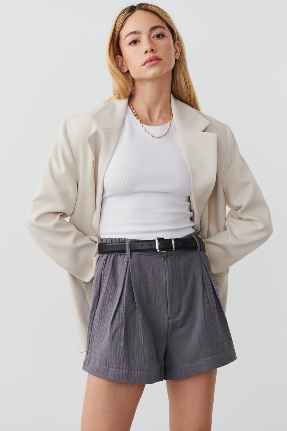 Lunia gauze shorts