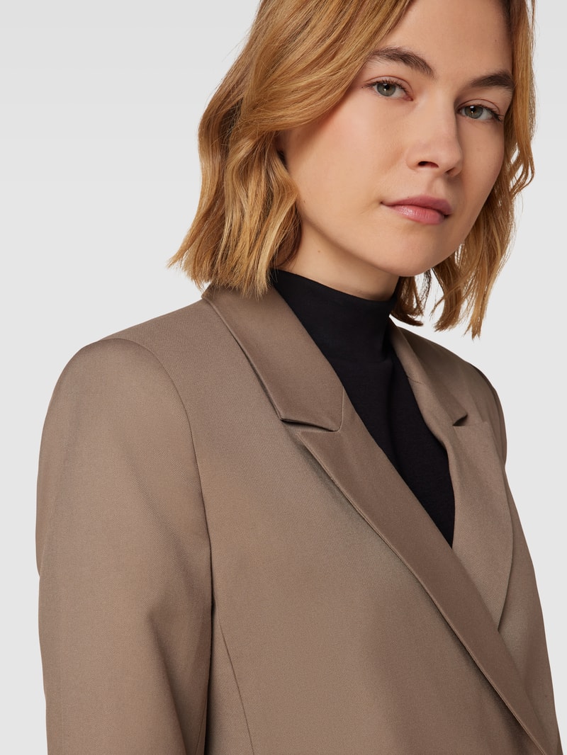 Blazer mit Paspeltaschen Modell 'Paula' in haselnuss braun
